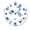 FFclock013, variant on ZXCXRQFa Desk Clocks Blue Butterflies And Flowers Wooden Silent Non-Ticking 10 Inch Round Clocks Battery Operated Analog for Living Room Kitchen Bedroom Bathroom Office Home School Decor