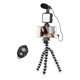 thumbnail image 3 of Jumpflash KIT-03LM Kit de Vlogging para Smartphone incluye 1 luz LED, 1 trípode, 1 micrófono, 1 soporte para teléfono y 1 control remoto para grabación fotográfica., 3 of 7