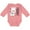 Mauve, variant on Inktastic My Great Aunt Loves Me- cute and happy llama Boys or Girls Long Sleeve Baby Bodysuit
