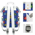 thumbnail image 4 of Abstract Eyes Diaper Backpack – Large Capacity, Insulated Baby Bottle Pocket, Multifunctional Mommy Bag for Boys & Girls, 4 of 8