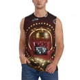 thumbnail image 1 of Fotbe Casino King And Playing Cards Men's Camiseta sin Mangas Estampada para Hombres, Playera Casual para Gimnasio, Entrenamiento, Playa-Large, 1 of 7