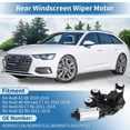 thumbnail image 2 of No.4G9955711A Motor de limpiaparabrisas trasero para Audi A1 8X 2010-2018 para Audi A6 Allroad C7 4G 2012-2018 para Audi Q3 8U 2011-2018 Reemplazo del motor de limpiaparabrisas trasero, 2 of 7