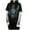 Blue, variant on Women's Retro Gothic Print Two Piece T Shirts Long Sleeve Crew Neck Tops Oversized Graphic Tees for Y2K Streetwear