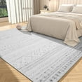 thumbnail image 3 of VUNATE Rugs for Living Room 6x9 Washable Area Rug Soft Non-Slip Bedroom Dining Room Floor Accent Rug Boho Carpet Indoor Rug Gray, 3 of 6