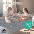 thumbnail image 4 of ODIKA 5'x7' Machine Washable Non-Slip Area Rug, Rhythmic Wave Undulating Modern Minimalist Stylish Trendy High Traffic Rug, Ivory, 540120, 4 of 5