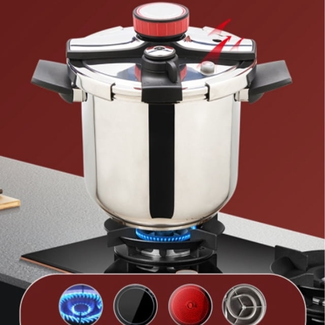 Pressure Cooker Pot, 6L 80KPA Sealing Electric Pressure Cooker 304 Stainless Steel For Home Kitchen
