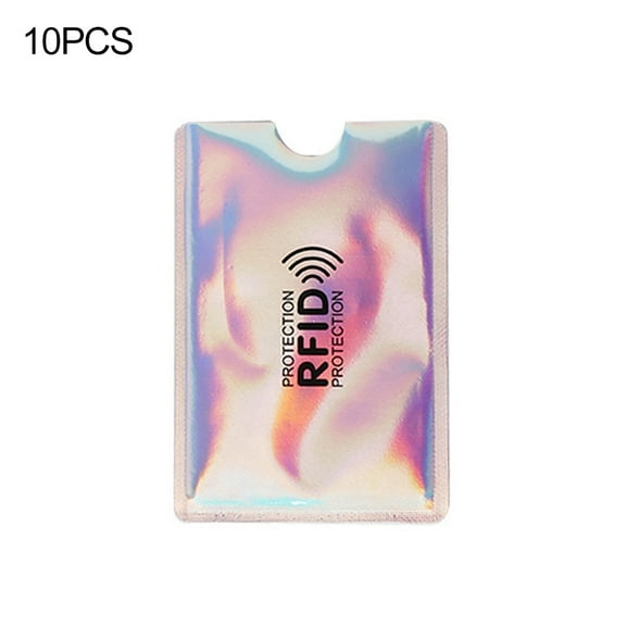 10Pcs Aluminium RFID Blocking Card Holder Case Anti-theft Protective Sleeve