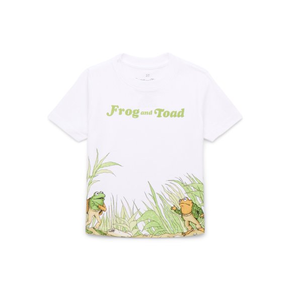 Frog & Toad Toddler Boys or Girls Short Sleeve Crewneck Tee, Sizes 12M-5T