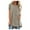 Khaki, variant on SHOPESSA T-Shirt for Women Casual Short Sleeved Long Tee Over Size Tops Summer Tunic Round Neck Blouse