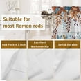 thumbnail image 5 of Harvest Pumpkin Curtain Valance for Windows 2 Pack, Fall Thanksgiving Orange Blue Eucalyptus Leaves Wood Short Curtains Window Treatments for Kitchen Bathroom Living Room Bedroom,42x18 Inch, 5 of 7