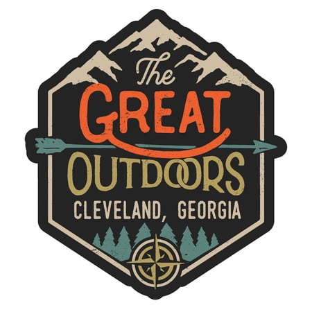 Cleveland Georgia The Great Outdoors Design 4-Inch Vinyl Decal Sticker