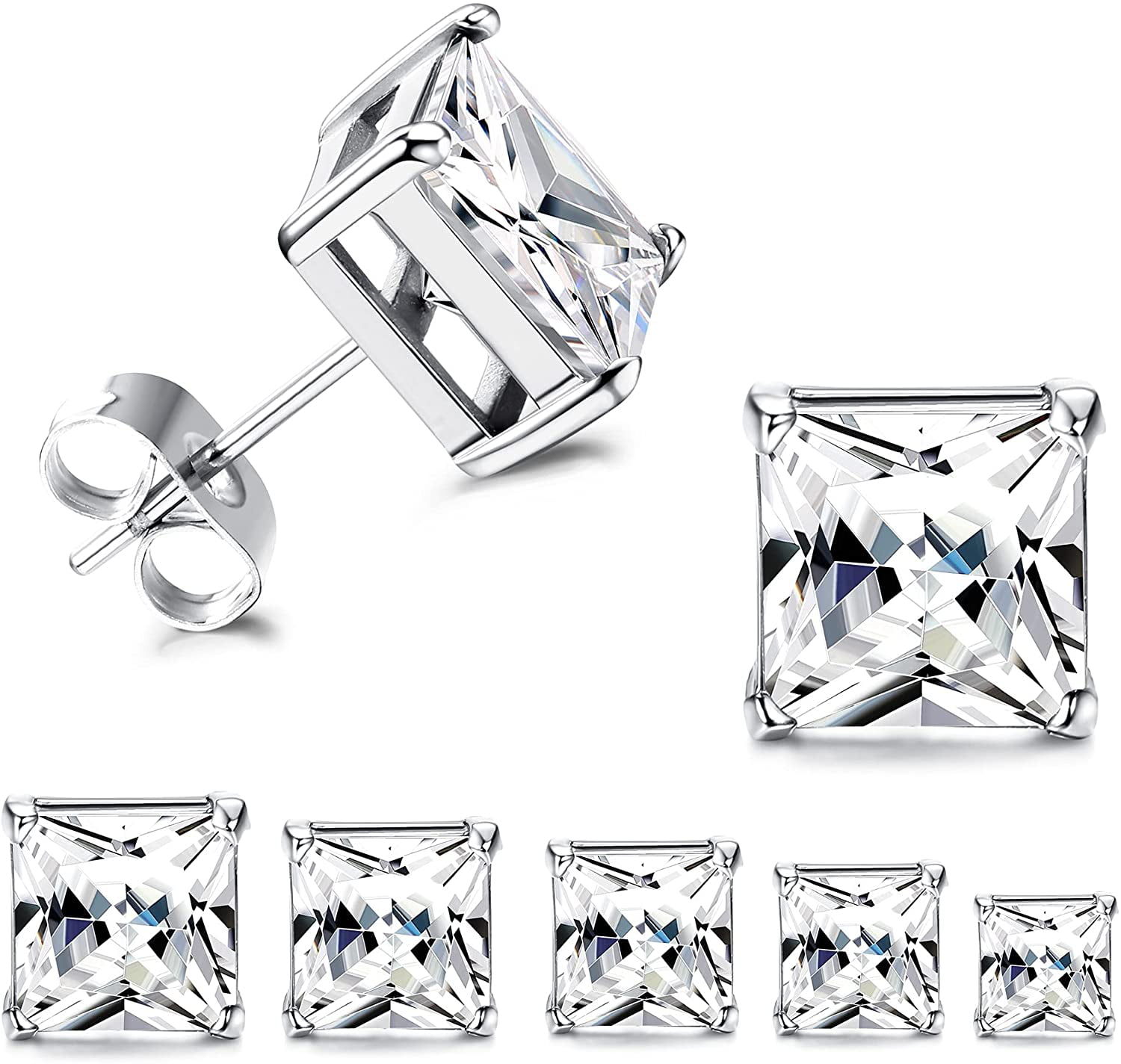 Stainless Steel Earrings For Men Online  Inox Jewelry Tagged Cubic  Zirconia  Inox Jewelry India
