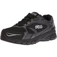 thumbnail image 2 of Fila Men's Memory Reckoning 7 Work Slip Resistant Steel Toe Running Shoe, Black/Metallic Silver, 10 M US, 2 of 3