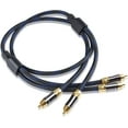 Dual 2RCA Male to 2RCA Male Stereo Audio Cable, DoubleShielded (OD 8