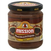 Mission Black Bean & Chipotle Salsa, 16 oz