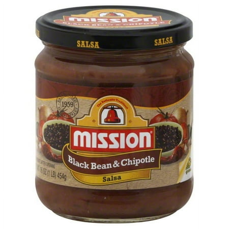 Mission Black Bean & Chipotle Salsa, 16 oz