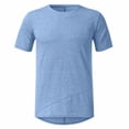 thumbnail image 2 of DPTALR Men's Summer Slim Casual Zipper Fit Patchwork Short Sleeve Tops Blouse, 2 of 4