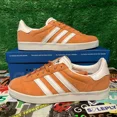 thumbnail image 1 of Men's Adi - das Gazelle 85 Classic Casual Shoe / Orange White / GY2531 / Size 8, 1 of 6