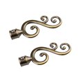 thumbnail image 3 of Dalazy Paire de Embouts de Tringle à Rideaux Diamètre Intérieur 22mm 1_Bronze, 3 of 9