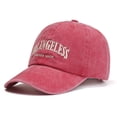 thumbnail image 2 of HNMKIU Stylish Embroidered Hop Trucker Hat for Sun and Casual Wear Red,One Size, 2 of 3