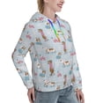 thumbnail image 6 of Honeii Cute Snowflake Dachshund Pattern Womens Oversized Hoodies Long Sleeve Sweatshirts Pullover Fall Outfits with Pocket-XX-Large, 6 of 7