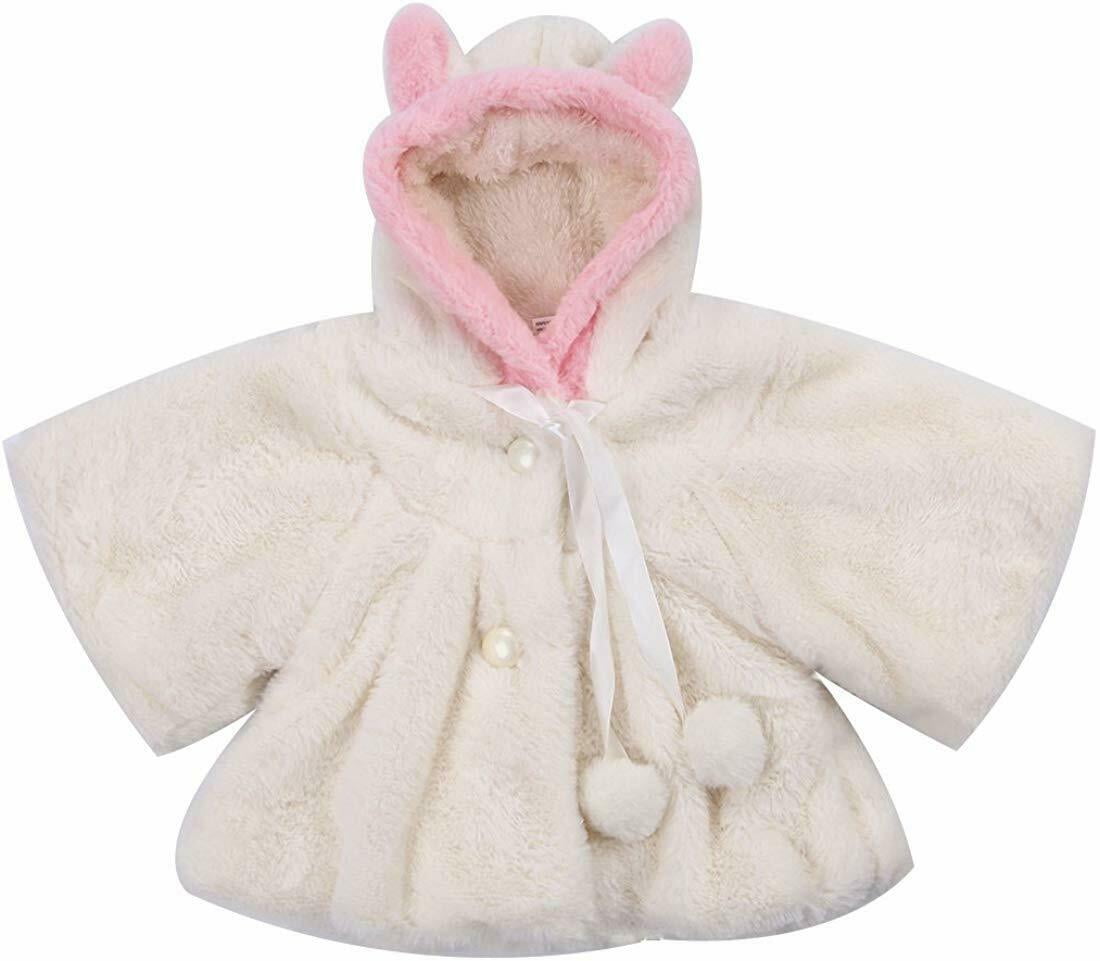 WUAI Infnat Baby Girl Boy Winter Warm Fleece Coat Cloak Jacket Thick Warm Clothes
