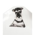 thumbnail image 5 of Pet Portrait White Porcelain Square Plate - I Love Schnauzers, 5 of 7