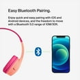 thumbnail image 3 of Belkin SoundForm Mini - Wireless Bluetooth Headphones for Kids with 30H Battery Life, 85dB Safe Volume Limit, Built-in Microphone - Kids On-Ear Earphones - Pink, 3 of 6