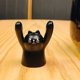 thumbnail image 5 of Adornos de madera con forma de animal para salpicadero | Figuras decorativas de cerdito panda talladas a mano | Decoración realista para coche y hogar | Estantería para escritorio de oficina, 5 of 5
