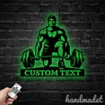 thumbnail image 4 of Handmadetneonsign Weightlifter Metal Wall Art Light, Gym Sport Metal Sign Wall Decor, Gym Metal Decor, 4 of 5