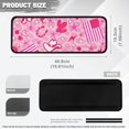 thumbnail image 7 of Yuyamidu American Flag RV Step Covers Cowboy RV Steps Covers Rugs 4 Pack RV Camper Step Covers 19.5" x 7.5" RV Stair Carpet Camper Accessories, Pink, 7 of 7