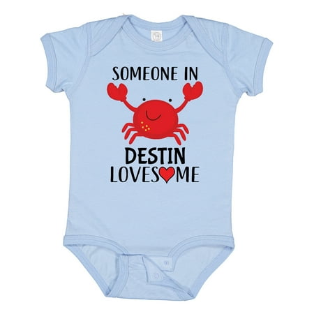 

Inktastic Someone in Destin Loves Me Gift Baby Boy or Baby Girl Bodysuit