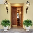 thumbnail image 3 of 43in Large Fake Fern,Set of 2 Artificial Ferns, 49 Leaves for Each Bouquet Faux Ferns,Fake Boston Plants for Home, Office, Garden Indoor Outdoor Decoration, 3 of 6