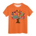 thumbnail image 6 of Godom Girls Tops Fashionable Short Sleeve T-Shirt Crewneck T-Shirt Tee Summer T Shirt, 6 of 6