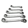 thumbnail image 4 of 5Pcs Ratchet Wrench Double End Chrome Vanadium Steel Multifunctional Ratcheting Spanner Set, 4 of 14