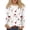 White, variant on WTOBBY Floral Print Women's Long Sleeve Round Neck T-shirt Casual Top Fashion Wear Stretch Fabric Comfort Fit Lightweight Material Daily Outfit Layering Piece Ideal for US Market,Camel L