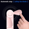 thumbnail image 2 of Ventilador plegable con orejas de gato, miniventilador de mano, recargable por USB, 3 velocidades (rosa) Sywqhk Libre de BPA, 2 of 8