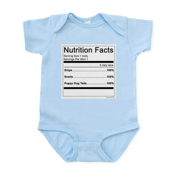 CafePress - Boy Nutrition Infant Bodysuit - Baby Light Bodysuit, Size Newborn - 24 Months