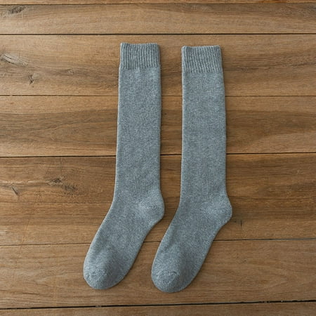 

ERTUTUYI Womens To Keep Warm Sock High The Knee Lightweight Cotton Socks D
