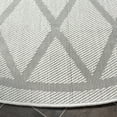 thumbnail image 3 of SAFAVIEH Machine Washable Rug Indoor/Outdoor Bermuda Collection - Bermuda Dulcibella Geometric Diamonds Indoor/Outdoor Area Rug Ivory/Light Grey, 6'7" x 6'7" Round, 3 of 6