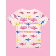 thumbnail image 3 of Baby Shark T-Shirt Rose à Manches Courtes pour Filles, 3 of 6
