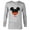 Athletic Heather, variant on Disney Mickey Mouse Icon Shorts Tío Birthday Día del Padre - Long Sleeve T-Shirt for Men - Customized-White