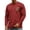 Hot Pink, variant on YNGKMEA Mens Long Sleeve Shirts Crew Neck Halloween T-Shirt Casual Comfortable and Breathable Top for Daily Wear