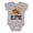 AC-Heather Grey, variant on My Granny Loves Me Grandchild Bear Boys or Girls Baby Bodysuit