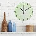 thumbnail image 3 of Dreamtimes Green Wall Clock,Silent Non Ticking 10 Inch Battery Operated Round Wall Clocks for Kitchen,Home,Bedrooms,Office Decor, 3 of 6