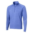 thumbnail image 7 of Mens Sport Wick Stretch 1/2 Zip Polyester/Spandex Pullover True Royal Heather S, 7 of 7