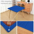 thumbnail image 2 of Royal Blue Fitted Tablecloth with Elastic for 34x34 inch Square Folding Tables Washable Stretchy Spandex Card Table Covers Cloth Fabric Table Cloths Not Vinyl, 2 of 4