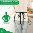 thumbnail image 3 of Yayeee Waist Apron with Pockets for Cooking Waterproof Half Server Aprons, Blue Mountains, 3 of 7