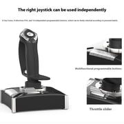 Jesscasday Flight Simulators Controls with Vibration Flight Stick Joysticks Controller