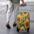 thumbnail image 3 of Dark Green Sunflower Pattern Luggage Cover Fashion Suitcase Cover Baggage Covers Fit 25-28 Inch Luggage (Go Travel), 3 of 5